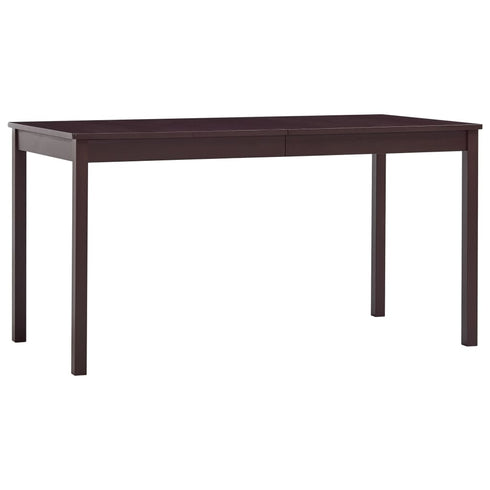 Maison Madeleine -  9 Piece Dining Set Pinewood Dark Brown